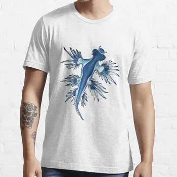 Nudibranch | Blue Dragon тениска тениски за мъже пакет Къс ръкав тениска мъже мъжки обикновен тениски